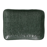 RECTANGULAR PLATTER JUTA STONEWARE Ø 7.08x5.51" GREENERY