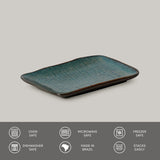 RECTANGULAR PLATTER JUTA STONEWARE Ø 7.08x5.51" OCEANO