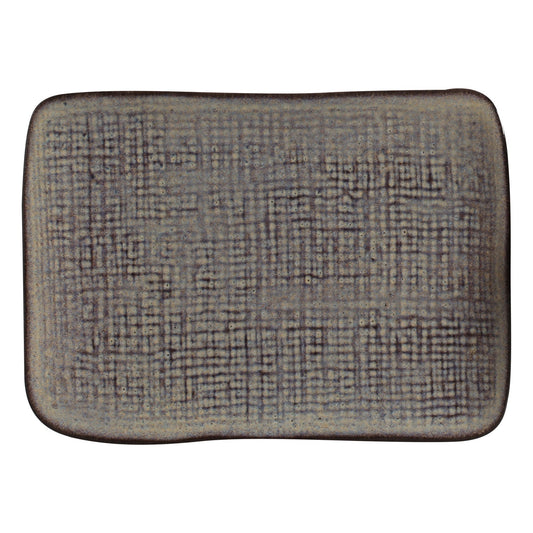 RECTANGULAR PLATTER JUTA STONEWARE Ø 7.08x5.51" TOURMALINE