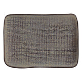 RECTANGULAR PLATTER JUTA STONEWARE Ø 7.08x5.51" TOURMALINE