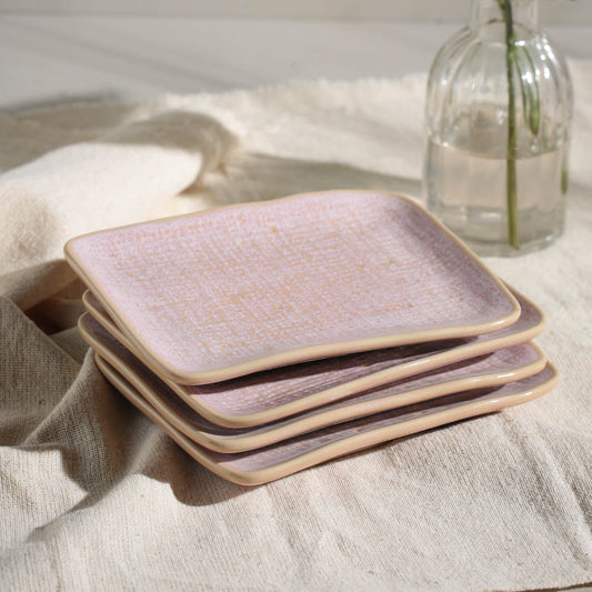 RECTANGULAR PLATTER JUTA STONEWARE Ø 7.08x5.51" LITCHI