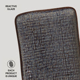RECTANGULAR PLATTER JUTA STONEWARE Ø 7.08x5.51" TITANIUM