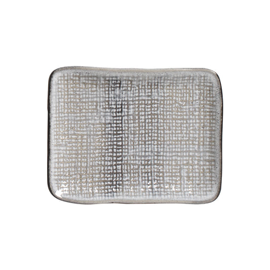RECTANGULAR PLATTER JUTA STONEWARE Ø 7.08x5.51" DUST