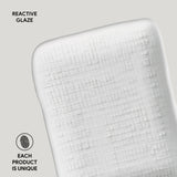 RECTANGULAR PLATTER JUTA STONEWARE Ø 7.08x5.51" NEW WHITE