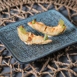 RECTANGULAR PLATTER JUTA STONEWARE Ø 7.08x5.51" NIGHT SKY