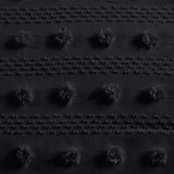 Clip Jacquard Pompom Duvet Cover Set, Black
