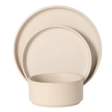 Gibson Elite Townscape Plates and Bowls 12 Piece Dinnerware Set, Service for 4