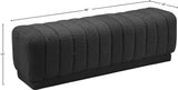 Heathrow Boucle Fabric Upholstered Bench