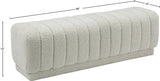 Heathrow Boucle Fabric Upholstered Bench