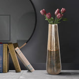 Golden Ore Torpedo Shape Vase
