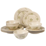 Bloomhouse - 2 Time Oprah's Favorite Things - Made in Portugal Hand Painted Dinnerware Set - Porto Petals 12 Piece (Service for 4) Floral Plates and Bowls Set