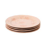 Bloomhouse - 2 Time Oprah's Favorite Things - Made in Portugal Hand Painted 8.6 Inch Salad Plates Set of 4 - Porto Petals Floral Dessert Dish Set - Lilly Cream