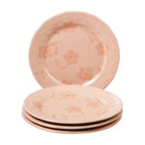 Bloomhouse - 2 Time Oprah's Favorite Things - Made in Portugal Hand Painted 8.6 Inch Salad Plates Set of 4 - Porto Petals Floral Dessert Dish Set - Lilly Cream