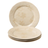 Bloomhouse - 2 Time Oprah's Favorite Things - Made in Portugal Hand Painted 8.6 Inch Salad Plates Set of 4 - Porto Petals Floral Dessert Dish Set - Lilly Cream