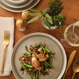 Gibson Elite Tahoe Sunset 12 Piece Stoneware Reactive Glaze (Service for 4) Ceramic Plates and Bowls Dinnerware Set