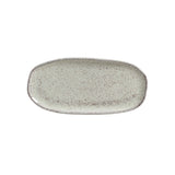 SHALLOW OVAL PLATTER ORGANIC STONEWARE Ø 9.06x4.33" PISTACHE