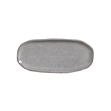 SHALLOW OVAL PLATTER ORGANIC STONEWARE Ø 9.06x4.33" DUST
