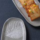 SHALLOW OVAL PLATTER ORGANIC STONEWARE Ø 9.06x4.33" SEIVA
