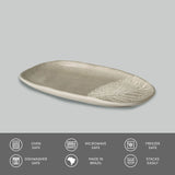 SHALLOW OVAL PLATTER ORGANIC STONEWARE Ø 9.06x4.33" SEIVA