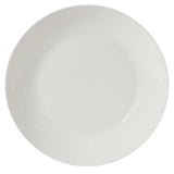 Gibson Home 17-Piece Porcelain Plates and Bowls Set W/Metal Rack - Plates, Bowls & Mugs Dinnerware Set for 4 - White