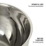Calphalon Orbit 3 Piece Mixing Bowl Set W/ Glass Lids and Silicone Nonslip Base