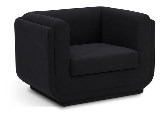 Kimora Chair - Luxurious Linen Textured Comfort with Contemporary Design for Any Modern Space