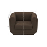 Kimora Chair - Luxurious Linen Textured Comfort with Contemporary Design for Any Modern Space