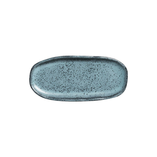 SHALLOW OVAL PLATTER ORGANIC STONEWARE Ø 6.5x3.15" NIGHT SKY