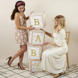 Boho Rainbow Baby Block Box Set of 4 Baby Shower