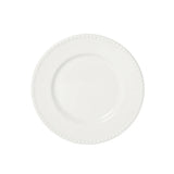 Gibson Home Caviara Plates and Bowls Set, 12-Piece Dinnerware Set, White Round Beaded Rim Porcelain Dish Set, Dinner Plates, Salad Plates & Cereal Bowls