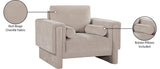 Madeline Chenille Fabric Upholstered Living Room Chair