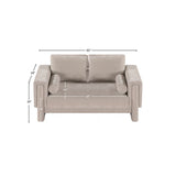 Madeline 65" Chenille Fabric Upholstered Loveseat