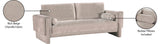 Madeline 89" Chenille Fabric Upholstered Sofa