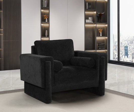 Madeline Chenille Fabric Upholstered Living Room Chair