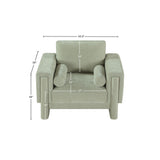 Madeline Chenille Fabric Upholstered Living Room Chair