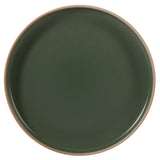 Gibson Home Plates and Bowls Set, 12 Piece Stoneware Dinnerware Set for 4, Matte Two-Tone Glaze, Dishwasher & Microwave Safe, Green