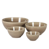 Gibson Elite Maple Grove 4-Piece Stoneware Nesting Bowl Set, Reactive Glaze Mixing and Serving Bowls, Dishwasher Safe
