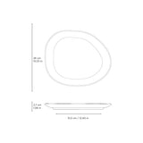 OVAL DINNER PLATE ORGANIC STONEWARE Ø 12.2" OCEANO