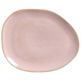 OVAL DINNER PLATE ORGANIC STONEWARE Ø 12.2" LITCHI