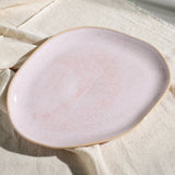 OVAL DINNER PLATE ORGANIC STONEWARE Ø 12.2" LITCHI