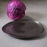 OVAL DINNER PLATE ORGANIC STONEWARE Ø 12.2" METALLICA