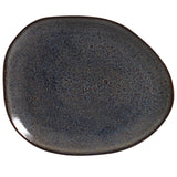 OVAL DINNER PLATE ORGANIC STONEWARE Ø 12.2" TITANIUM