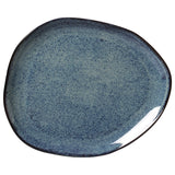 OVAL DINNER PLATE ORGANIC STONEWARE Ø 12.2" DENIM