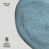 OVAL DINNER PLATE ORGANIC STONEWARE Ø 12.2" NIGHT SKY