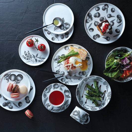 Olive Market Fine Bone China Cup & Saucer Set