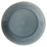 Gibson Elite Plates and Bowls Set, 12 Piece Stoneware Dinnerware for 4, Reactive Glaze Ombre Blue, Chip Resistant, Dishwasher & Microwave Safe