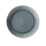 Gibson Elite Plates and Bowls Set, 12 Piece Stoneware Dinnerware for 4, Reactive Glaze Ombre Blue, Chip Resistant, Dishwasher & Microwave Safe