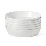 Martha Stewart Plates and Bowls Sets, 30-Piece Porcelain Dinnerware Set for 6, Dinner Plates, Dessert Plates, Pasta Bowls, Cereal & Fruit Bowls