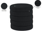Aphia Boucle Fabric Upholstered Stool