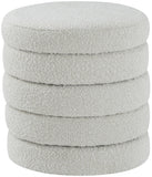 Aphia Boucle Fabric Upholstered Stool